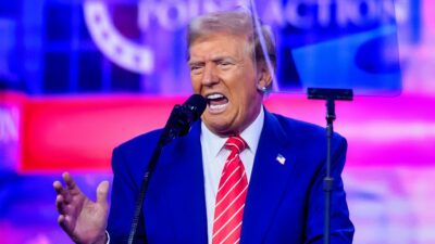 US President-elect Donald Trump at rally