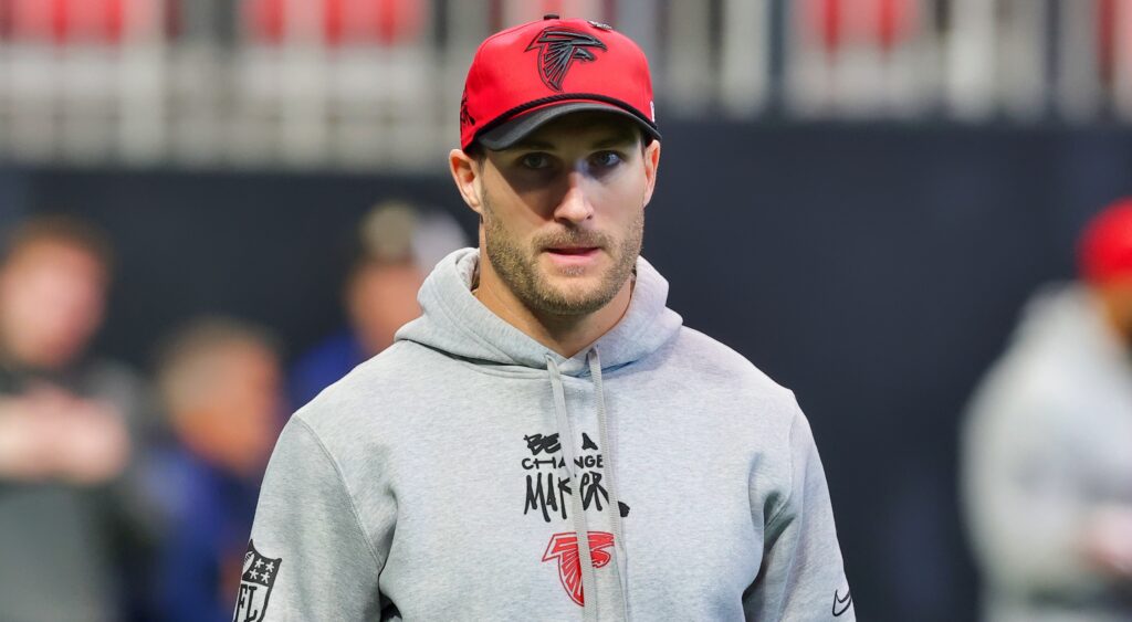 Kirk Cousins in Falcons gear