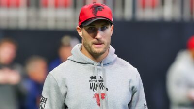 Kirk Cousins in Falcons gear