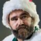 Jason Kelce in santa hat