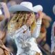 Beyonce performing at NFL halftime show