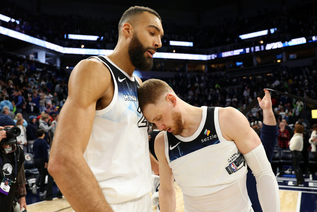 Rudy Gobert and Donte DiVincenzo