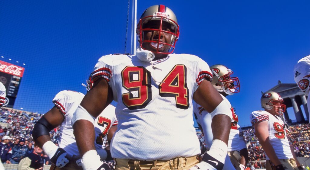 Dana Stubblefield in 49ers jersey