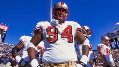 Dana Stubblefield in 49ers jersey