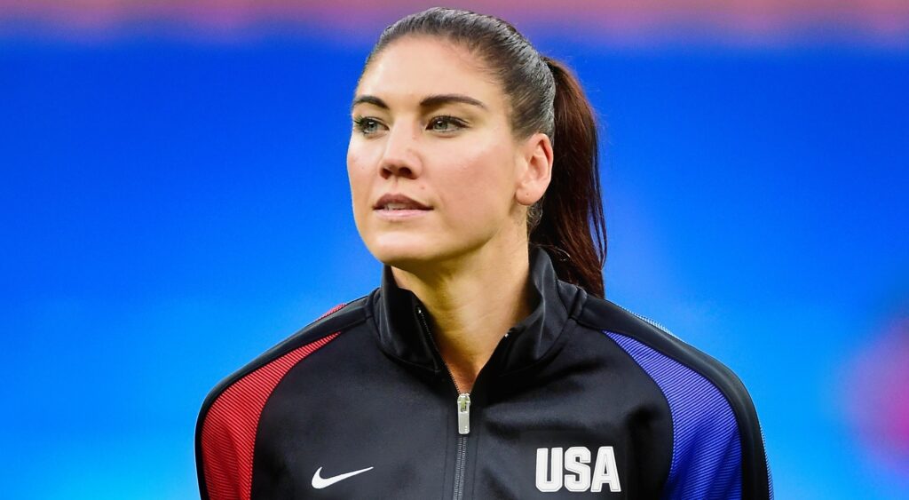 Hope Solo in Team USA jacket