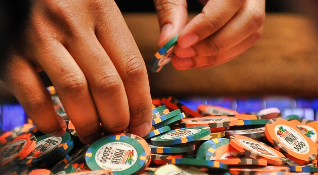 Hands over World Series of Poker chips