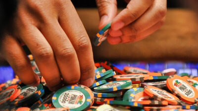 Hands over World Series of Poker chips