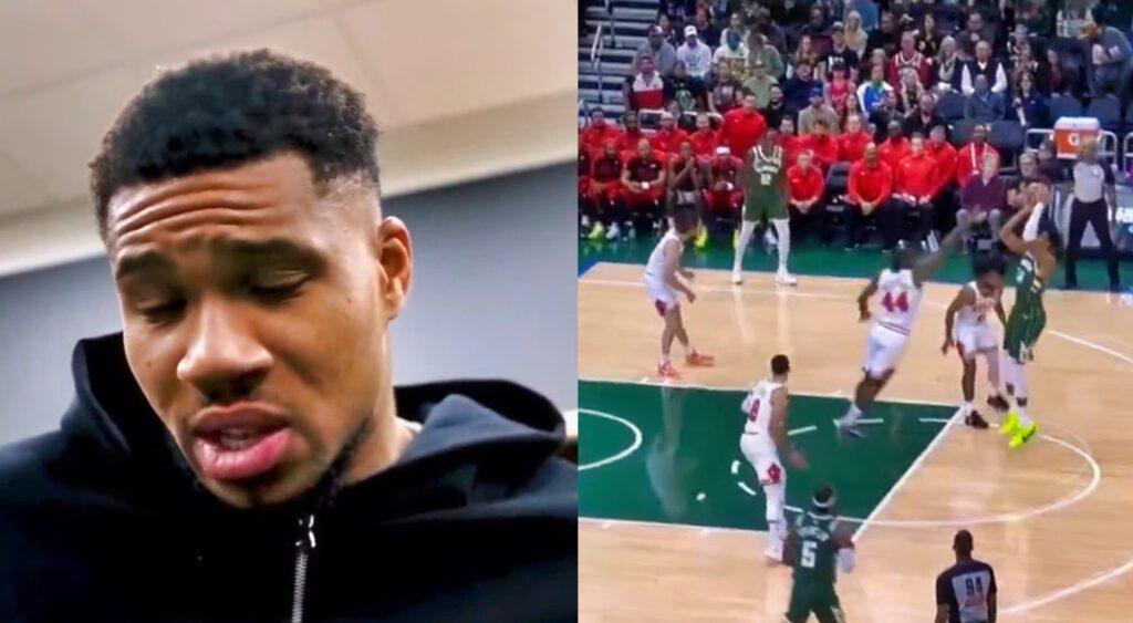 Giannis Antetokounmpo mid-range shot