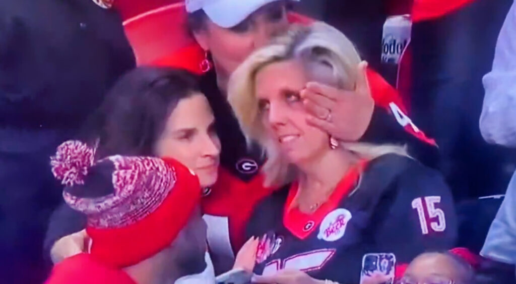 Gunner Stockton's mother at SEC Championship Game