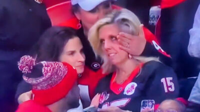 Gunner Stockton's mother at SEC Championship Game