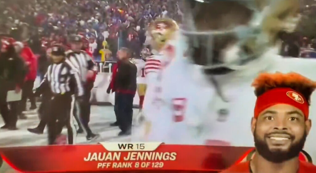 Jauan Jennings player intro on SNF