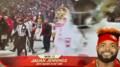 Jauan Jennings player intro on SNF