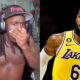 Kai Cenat and LeBron James of the Los Angeles Lakers