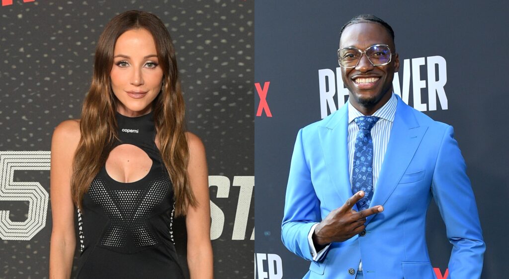 Kay Adams and Robert Griffin III on the red carpet.