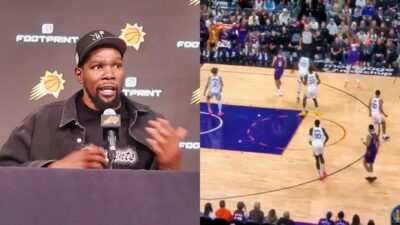 Kevin Durant offers a blunt take on Draymond Green's confusion that led to his late three-pointer in the Suns' win over the Warriors.