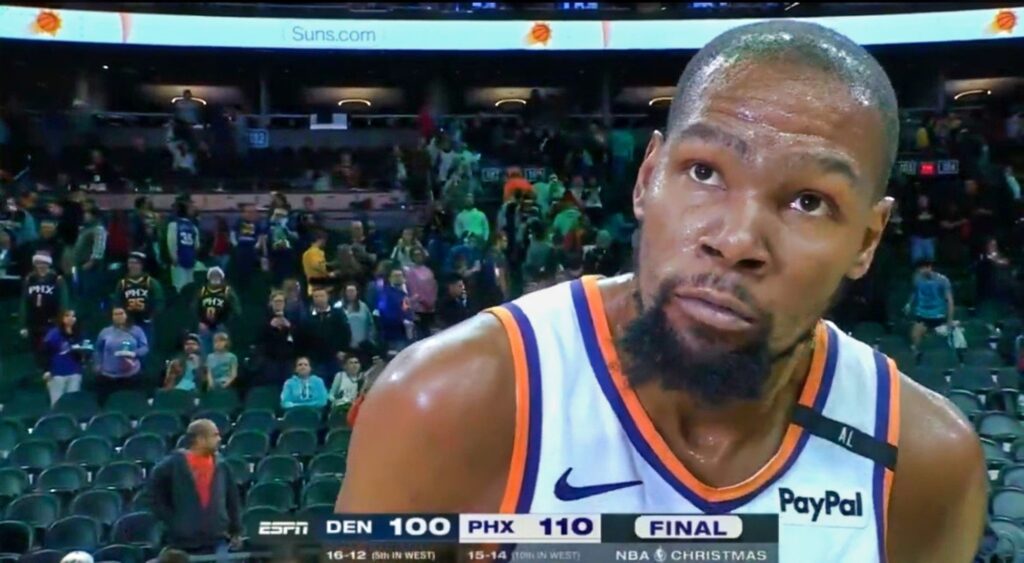 Suns star Kevin Durant perfectly captures the overwhelming chaos of NBA Christmas, leaving fans and players in awe