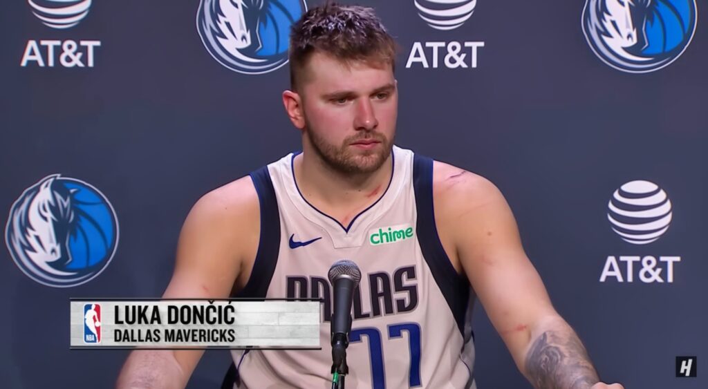 Basketball fans expressed concerns about Luka Doncic after his post-game interview