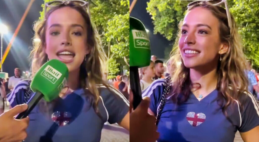 England fan branded the New "Hawk Tuah" Girl