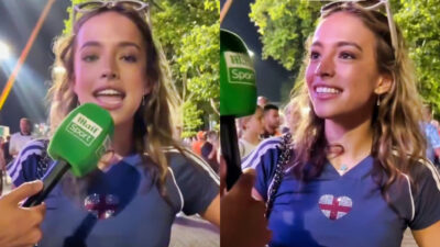 England fan branded the New "Hawk Tuah" Girl