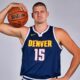 Nikola Jokic of the Denver Nuggets poses for a portrait during the Denver Nuggets Media Day