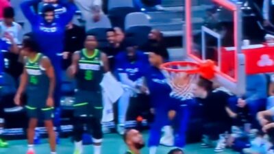 Rudy Gobert's missed layup frustrated Anthony Edwards