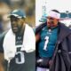 Terrell Owens, Donovan McNabb, Jalen Hurts, AJ Brown all in Eagles uniform