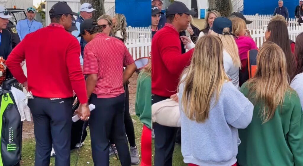 Photos of Tiger woods with his family