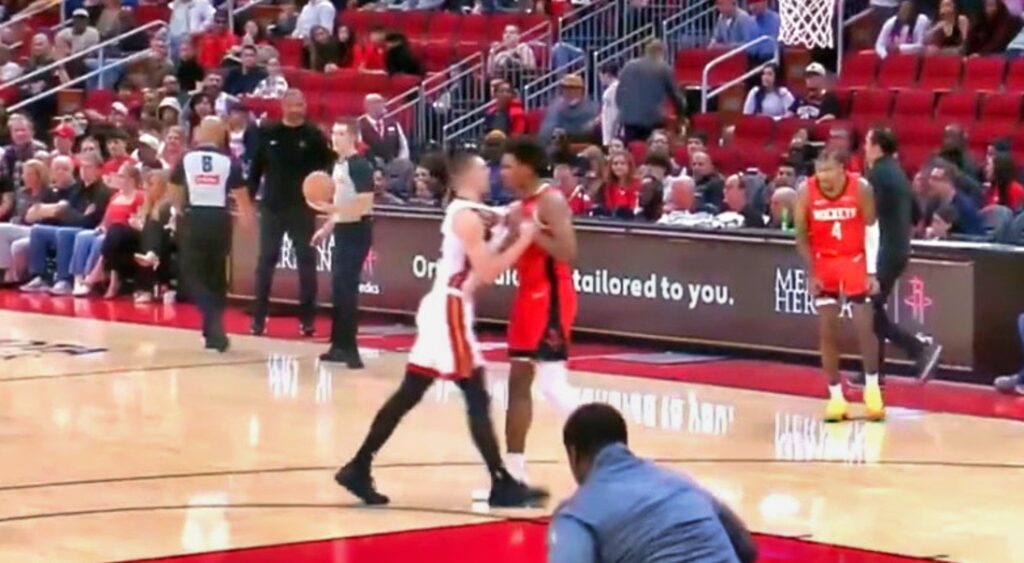 Tyler Herro opens up about his intense altercation with Amen Thompson in the Rockets vs. Heat game