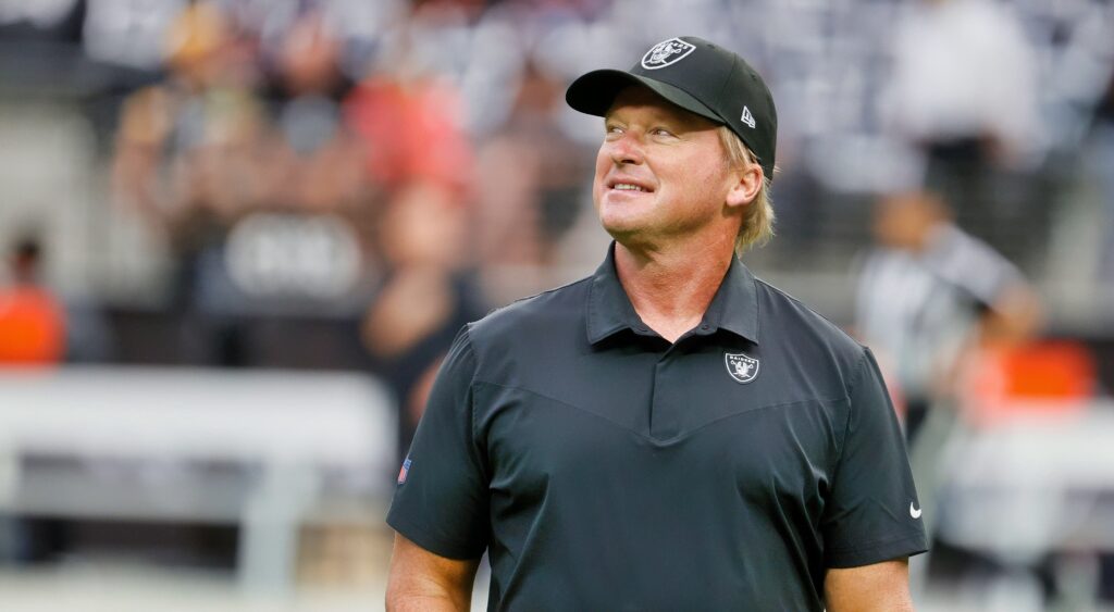 Jon Gruden coaching the Raiders