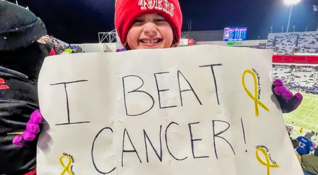 San Francisco 49ers fan at a Bills game