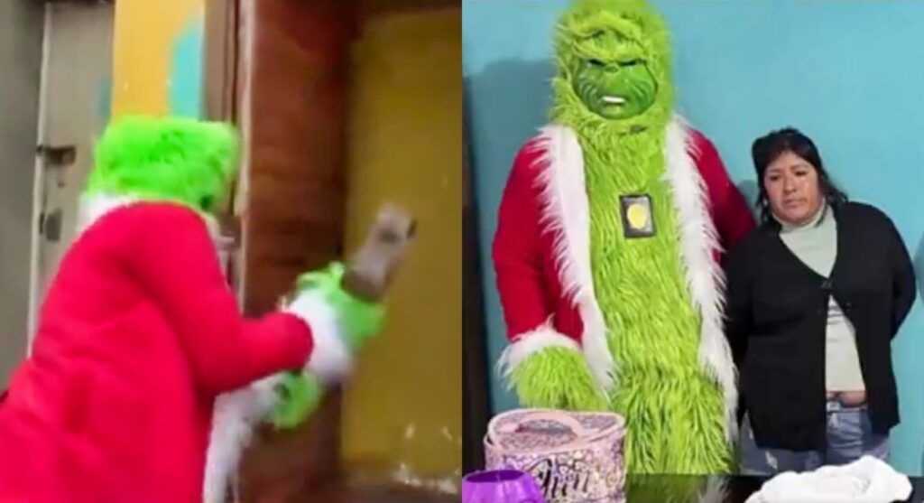 The Grinch performs drug bust in Peru