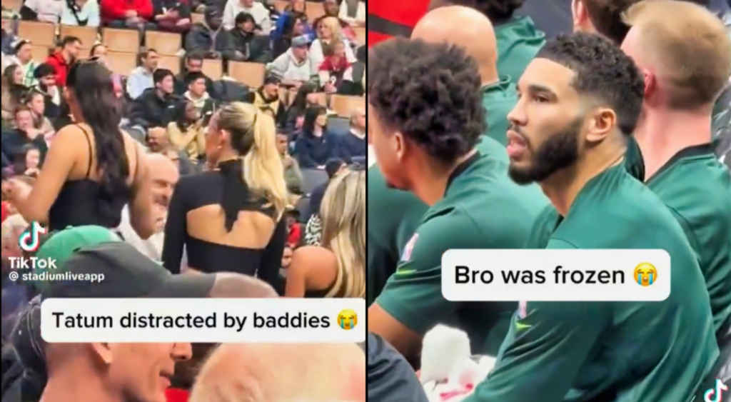 Jayson Tatum Staring At Female Fans