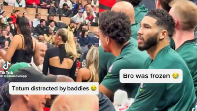 Jayson Tatum Staring At Female Fans