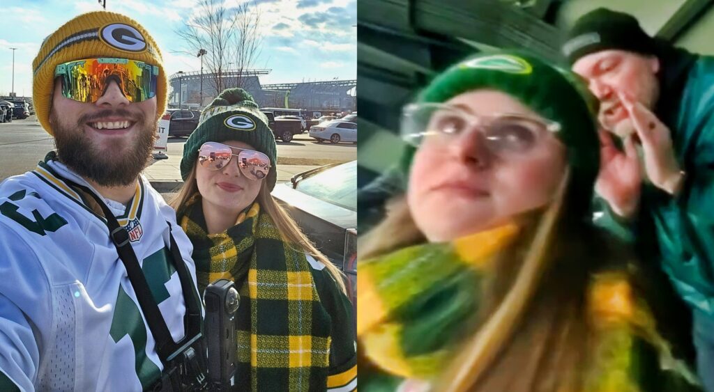 Social Media Detectives Uncover Homophobic Tweets From Packers Fan Who  Filmed His Fiancée Getting Verbally Harassed By Eagles Supporter At Wild  Card Game