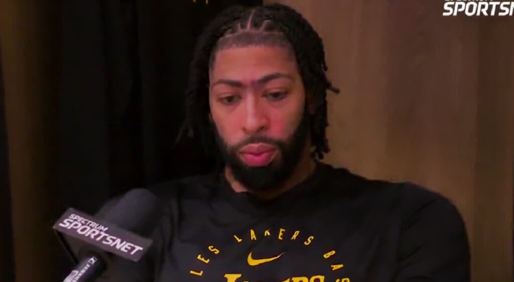 Anthony Davis criticized his Los Angeles Lakers teammates