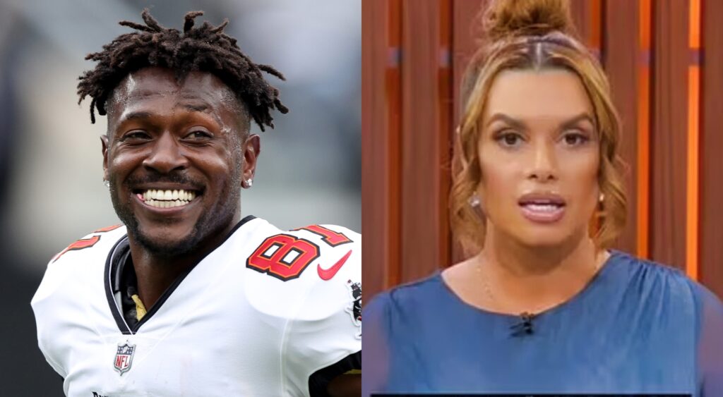 Antonio Brown and Joy Taylor