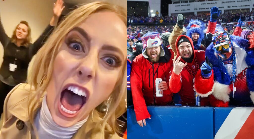 Brittany Mahomes and Buffalo Bills fans