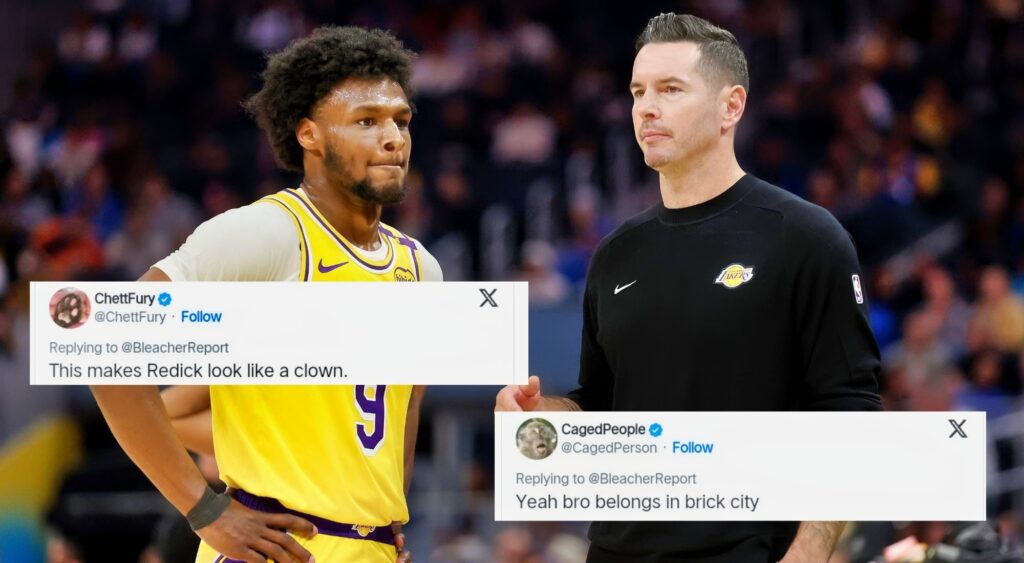 NBA fans criticized JJ Redick’s explanation for playing Bronny James