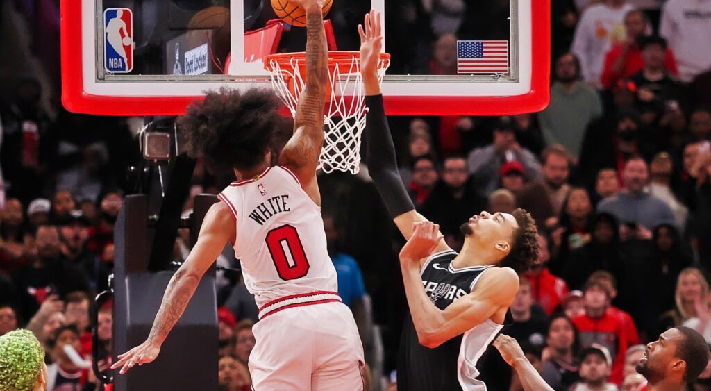 Social media erupts with calls for the NBA to make dunks worth three points after Coby White's poster slam on Victor Wembanyama