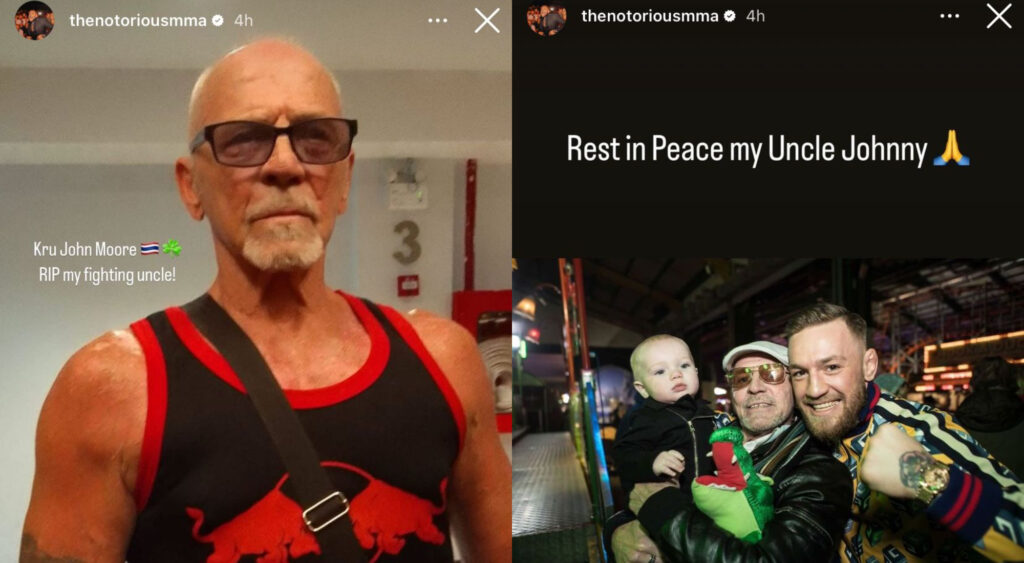 Conor McGregor pays respect to Uncle Johnny 