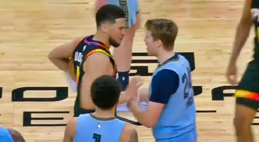 Devin Booker And Cam Spencer's heated moment