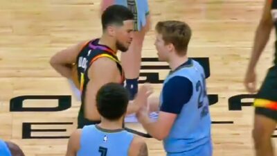 Devin Booker And Cam Spencer's heated moment