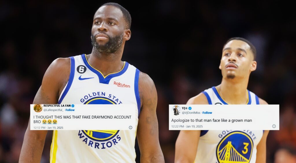 Fans React To Draymond Green's 4-Word Apology To Jordan Poole