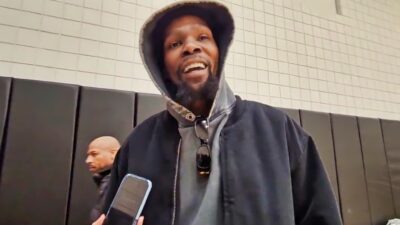 Kevin Durant talks about his bet with Devin Booker