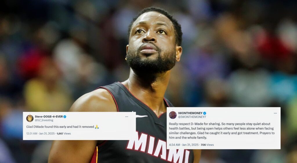 The internet rallies behind NBA legend Dwyane Wade after he shares heartbreaking news about his health