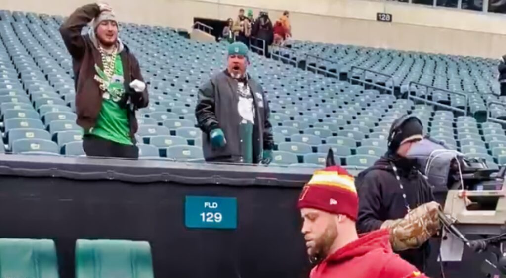 Eagles fans heckling Zane Gonzalez