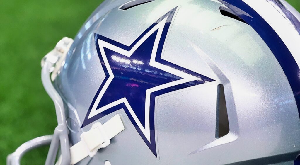 Dallas Cowboys logo on the helmet