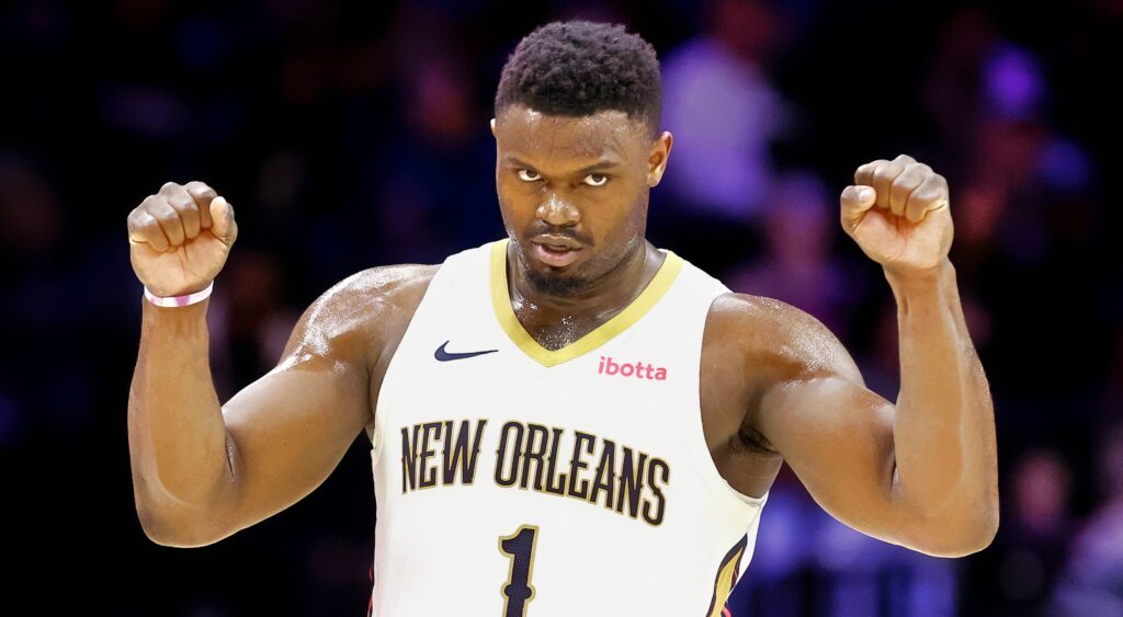 Zion Williamson in Pelicans uniform