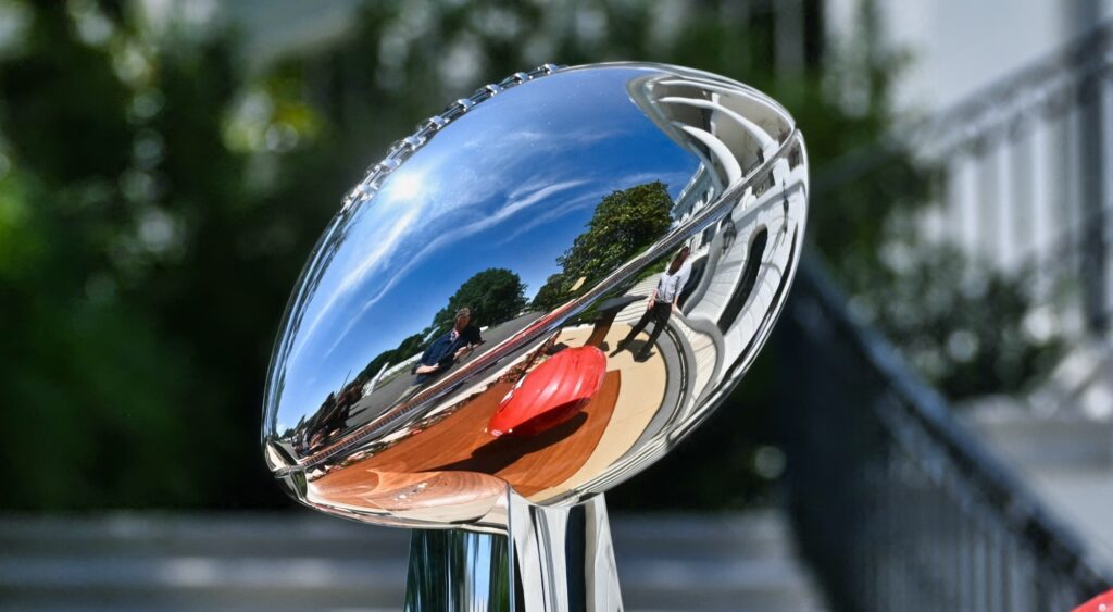 The Vince Lombardi Trophy that is predicted to go to the Detroit Lions