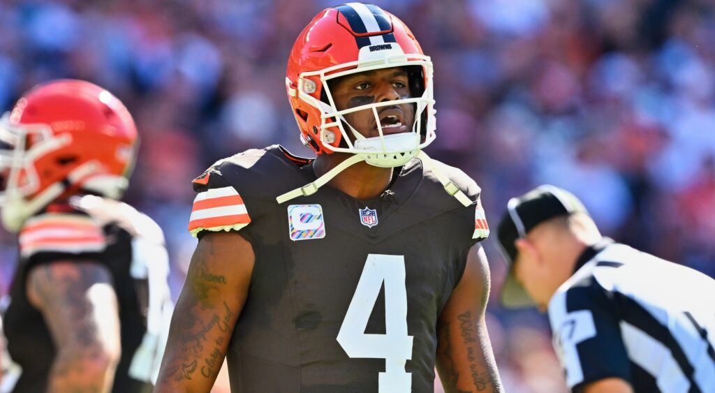 Deshaun Watson in Browns gear